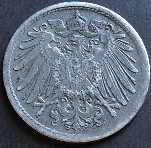 Germany-1917-10 Reich Pfennig Coin -First World War -Mint D -Munich-Gr622