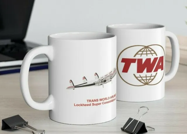 TWA - Trans World Airlines Lockheed 1049 Constellation Coffee Mug