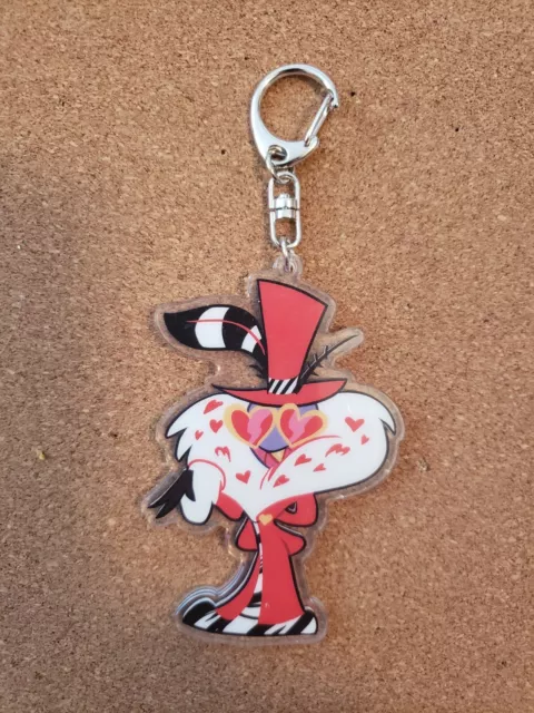 DISCONTINUED OFFICIAL Valentino Hazbin Hotel Keychain--Lightly Used