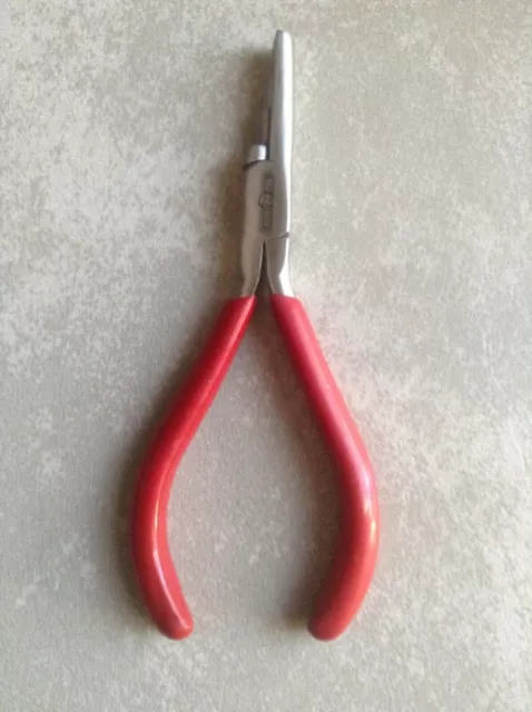 Beadalon 5" Standard Wire Looping Pliers Red Vinyl Handles Slightly Used