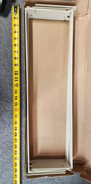 Lot of 4 Lozier LXB206PLT 2' x 6" Unpunched Welded Crossbar 1"H Platinum NeW