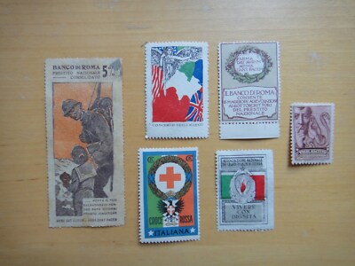 1918 circa-CHIUDILETTERA-Sei diversi a colori+ 