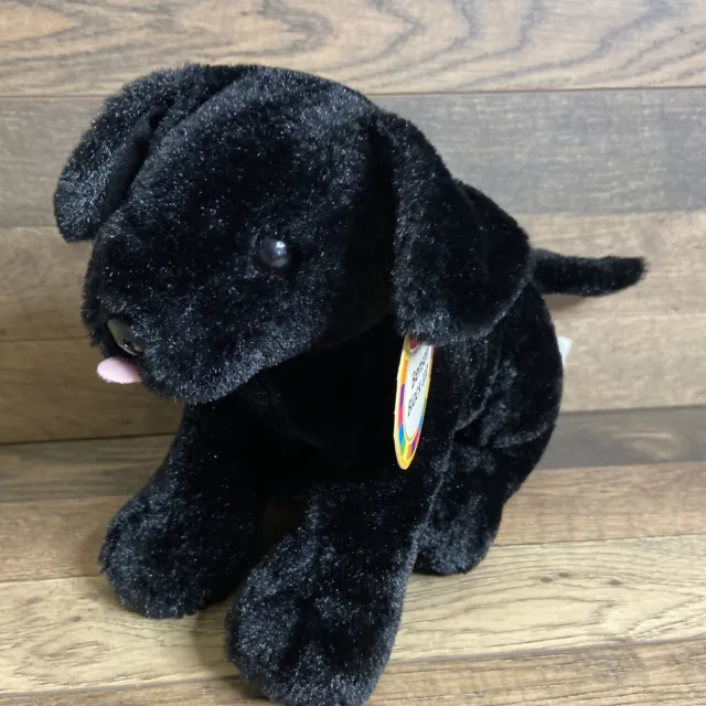 Benson Black Lab Puppy Dog Stuffed Animal Melissa & Doug Plush Labrador 12" Long