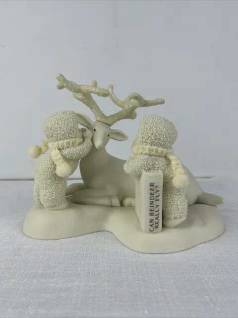 Department 56 snowbabies  " Can Reindeers Really Fly" Figurine