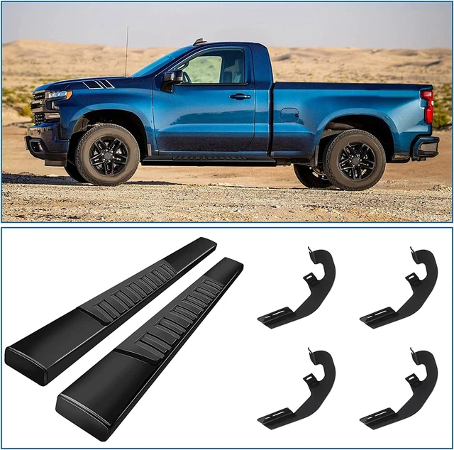 6& RUNNING BOARDS For 20192022 Chevy Silverado 1500 2500HD 3500HD