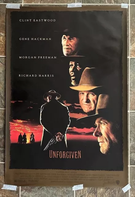 UNFORGIVEN - 1992 - original D/S 27x40 REGULAR Movie Poster - CLINT EASTWOOD