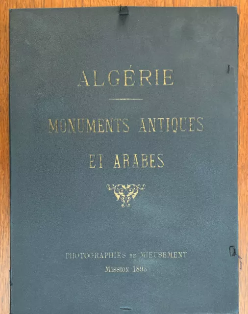 Mieusement 1893 Portfolio 12 Large Photographs, Algeria