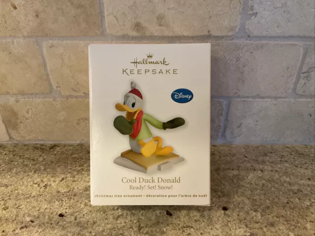 NIB 2012 Hallmark Keepsake Ornament Cool Duck Donald  -Disney