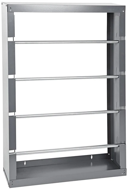 Durham 368-95 Gray Wire Spool Rack, 4 Rods, 26-1/8"W x 37-1/8"H x 6"D