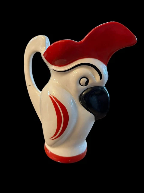 Ditmar Urbach Rare Parrot Pitcher Marked 880 Made In Czechoslovakia Nasco Ditmar Urbach Rare Parrot Pitcher Marked 880 Made In Czechoslovakia Nasco