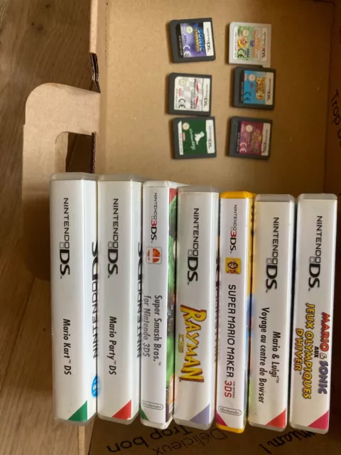 LOT 19 JEUX Nintendo DS : Pokémon, Mario, Sonic, Tetris, Trackmania, Spyro,   EUR 189,90 - PicClick FR