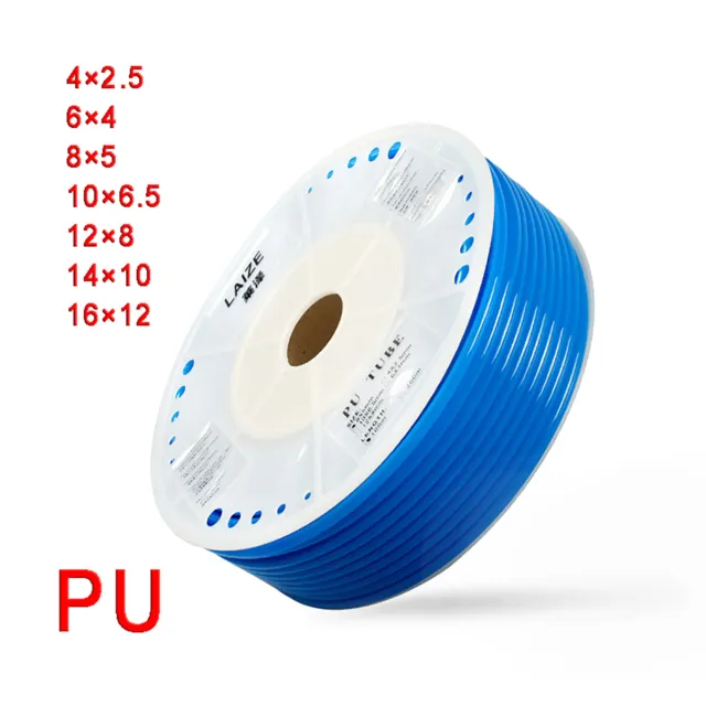 Pneumatik Polyurethan PU Schlauch Flexibel Druckluftschlauch Luft Wasser Blau