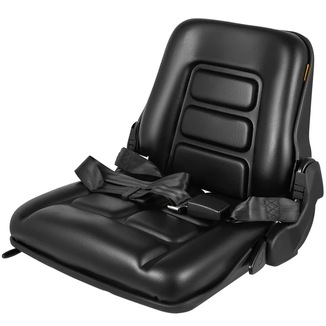 VEVOR FORKLIFT SEAT Mower Seat Universal PVC High Back Tractor Seat w