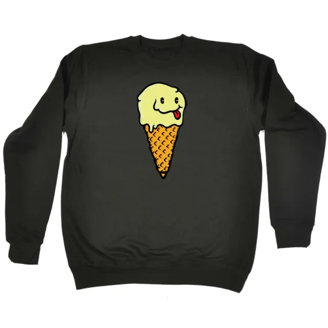 Big Ice Cream - Mens Womens Novelty Clothing Funny Sweatshirts Jumper Sweatshirt