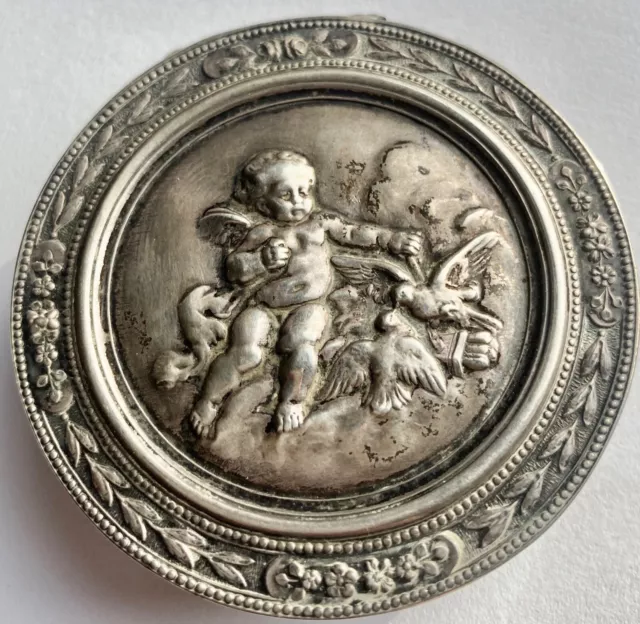 boîte ou tabatière ancienne  argent massif et intérieur vermeil style louis XV