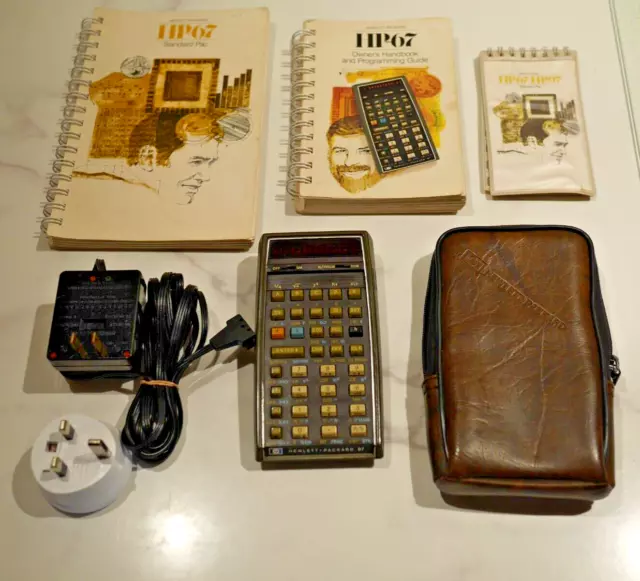 Hewlett Packard HP 67 vintage calculator bundle, working but some issues