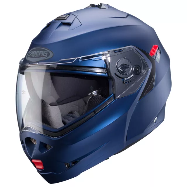 CABERG Klapphelm DUKE X blau matt Pinlock Sonnenblende ECE 22.06 Gr. M 57/58