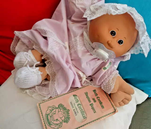 Cabbage Patch Preemie Baby Complete Christening Outfit Fixed  Replacement Dummy
