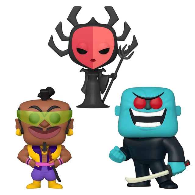 Funko Pop Lotto Pacchetto Di 3 Samurai Jack - Da Samurai,High Priestess,Guardian