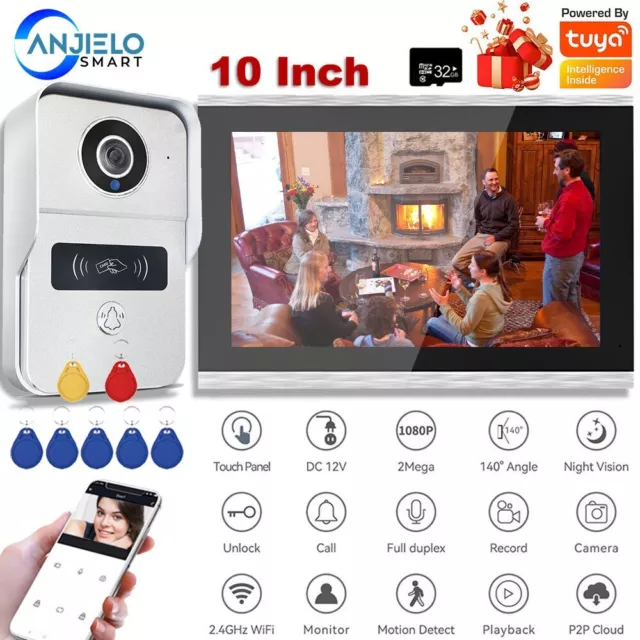 7/10inch 1080P Touch Screen Wifi Video phone Doorbell Smart Tuya App Intercom