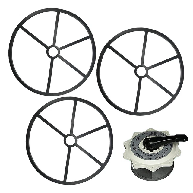 3PCS GASKET REPLACEMENT for Hayward, Pool Multiport Filter Valve Spider