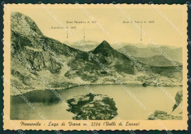 Torino Mezzanile Lago di Viana Gran Paradiso Ciarforon FG cartolina KB2727