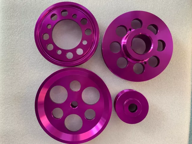 Lightweight pulley for Toyota Supra 2JZ 2JZGE 2JZGTE 1JZ 1JZGTE GS300 Purple