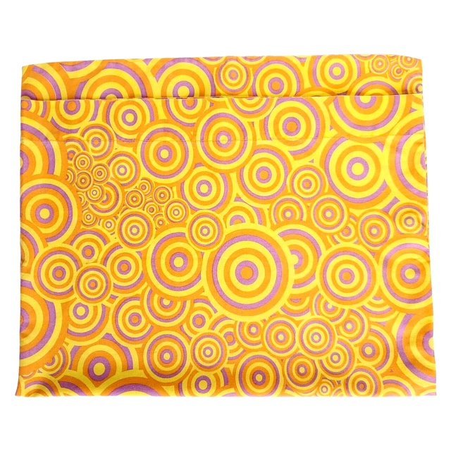 Pillowcase Glam Girl Bright Mid Mod Psychedelic Circles Retro Sewing Fabric Pillowcase Glam Girl Bright Mid Mod Psychedelic Circles Retro Sewing Fabric