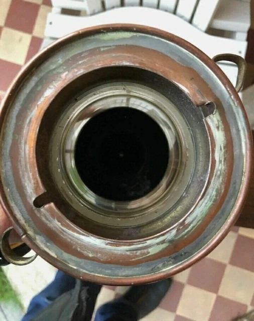 Öllampe Messing & Kupfer Anker Maritime Schiffslaterne Bootslampe 6