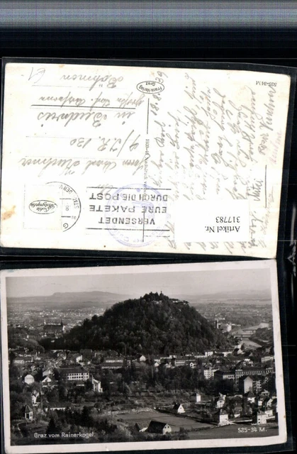 317783,Graz Totale vom Rainerkogel m. Schlossberg