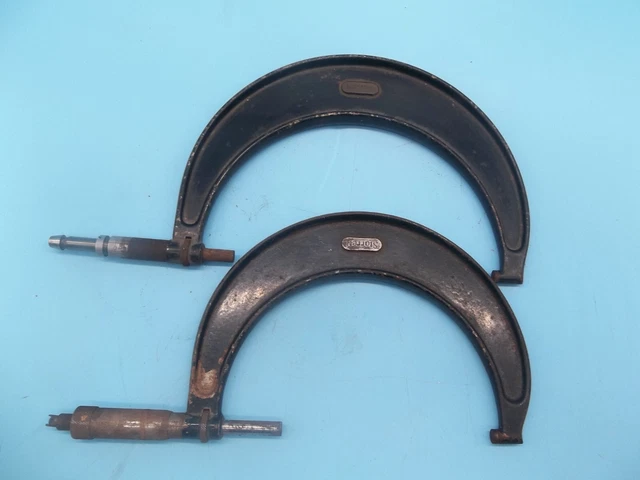 2 -Starrett 4-5 & 5-6" Micrometers For parts or repair (MS-677)