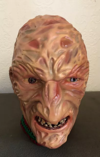 Life Size Freddy Krueger Nightmare on Elm Street Head 3D Printed Hand Painted