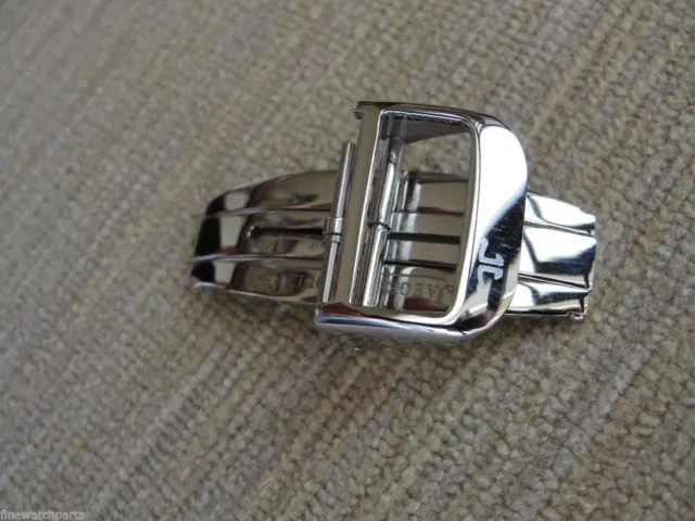 New HQ 316L 18mm Stainless Steel Silver Deployment Buckle-Clasp Fit JLC Strap 3