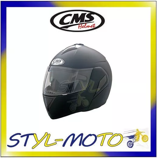 Casco moto Integral CMS GP4 PLAIN Black