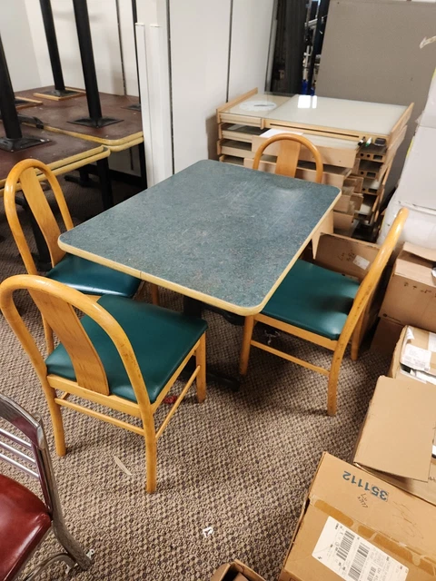 Restaurant Table And Chairs Sets Table Is Heavy Duty With Duel Cast Iron Legs