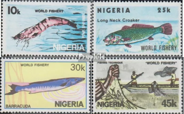 nigeria 421-424 (complète edition) neuf avec gomme originale 1983 pêche