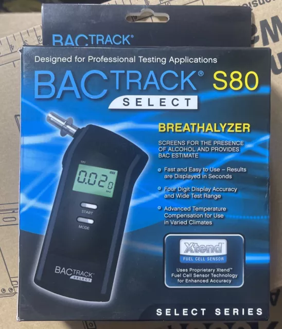 BACtrack S80 Black Select Series Digital Display Professional Breathalyzer