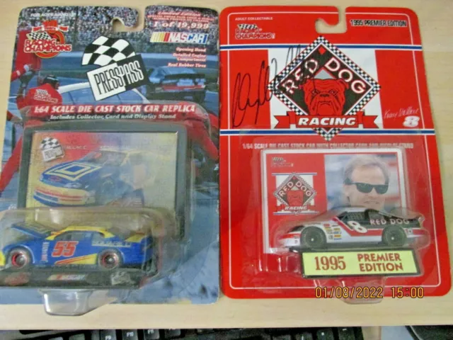 2 Kenny Wallace Autographed Signed NASCAR 1/64 Die Cast Car NIP