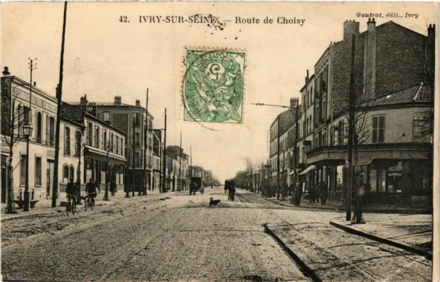 CPA IVRY-sur-SEINE Route de Choisy (869478)
