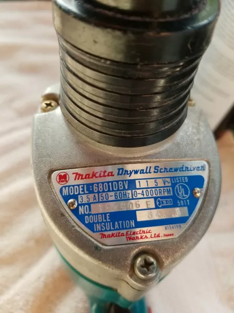 Fastener Makita 6801DBV Drywall Screwdriver drill -TESTED - great condition