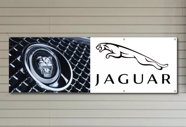 Jaguar Car logo S-type XK, X-type PVC Workshop Garage banner waterproof SIGN 007