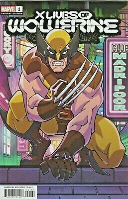X LIVES OF WOLVERINE #1 Todd Nauck 1:25 Animation Style Ratio Cover Marvel 2022