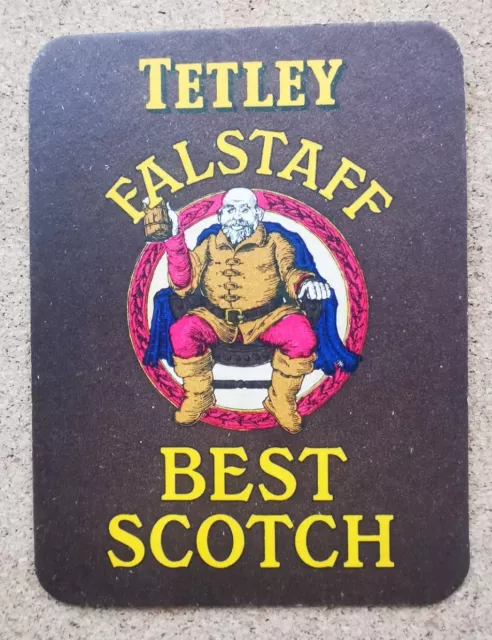 Biermatte (Tegestology) Barmatte Breweriana Untersetzer - TETLEY FALSTAFF BEST SCOTCH