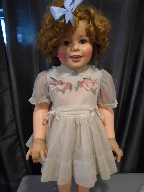 Vintage IDEAL Doll Patti Playpal ST-35-38 Shirley Temple Original BLUE Dress
