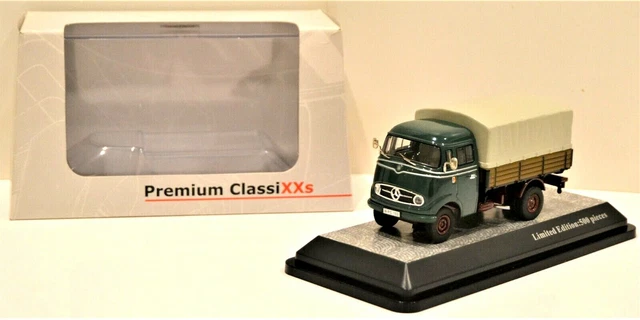 Camion Mercedes Benz Lo 2750 Premium ClassiXXs 1/43 - Plateau Charbonnier - Gris