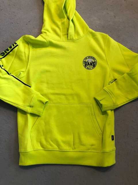 Vans Sweatshirt Boy's Medium (10-12) New Off The Wall Neon Primrose Hoodie Vans Sweatshirt Boy's Medium (10-12) New Off The Wall Neon Primrose Hoodie
