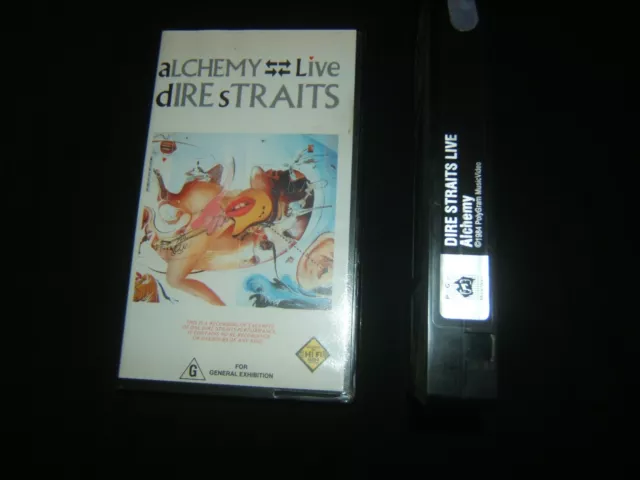 Dire Straits Alchemy Live Australian Vhs Video