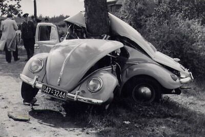 Vintage Car Accident Photo 1141b Odd Strange & Bizarre