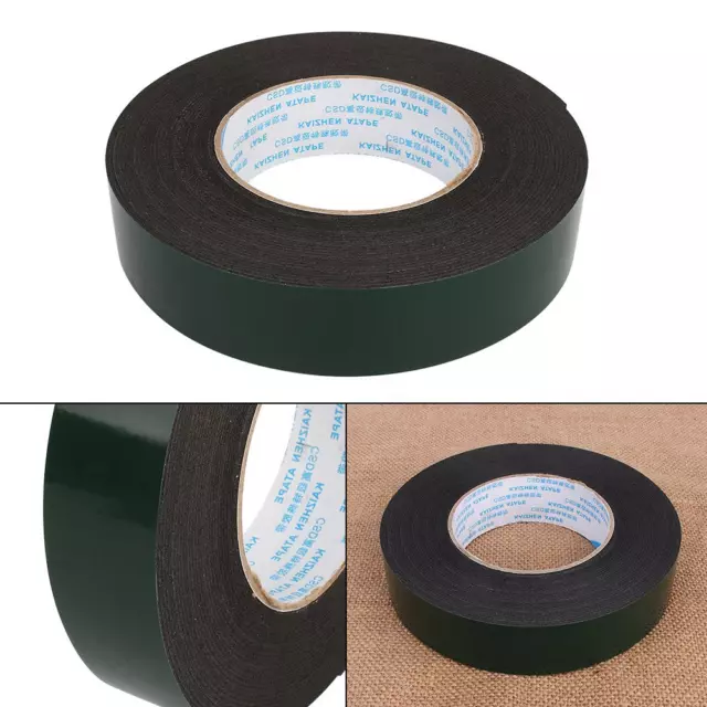 10m Waterproof Super Strong PE Double Sided Adhesive Foam Roll Car Auto HH0