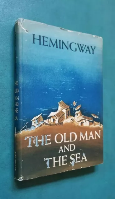 The Old Man And The Sea 1952 Hardcover First Edition Second Printing SEAL + DJ